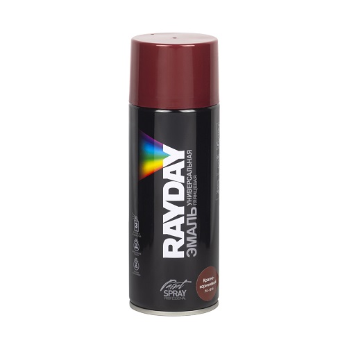 Краска-аэрозоль акриловая RAYDAY 520мл красно-коричневый